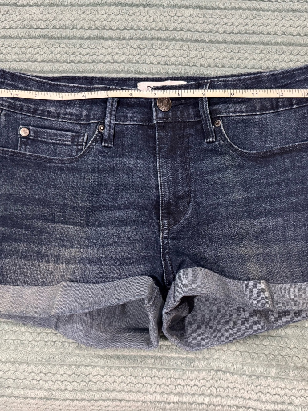 Denizen from Levi's Dark Blue Rolled Hem Jean Shorts